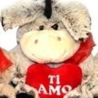Cucciolo con cuore morbido peluche