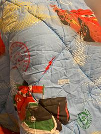 Piumone cars letto singolo caleffi e set lenzuola