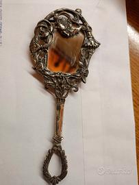 specchio in argento 