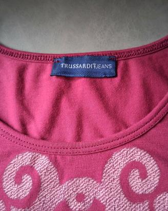 Trussardi jeans maglietta a maniche lunghe
