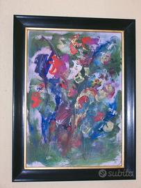 Quadro olio su tela Ernesto Treccani (cm 50x70)