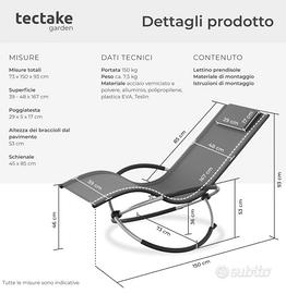 dondolo lettino richiudibile