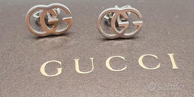 COD.770B.25 ORECCHINI "GUCCI" RUNNING G ORO BIANCO