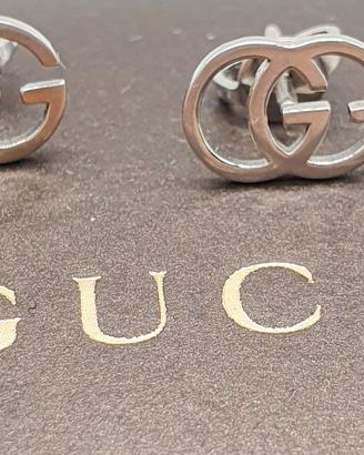 COD.770B.25 ORECCHINI "GUCCI" RUNNING G ORO BIANCO