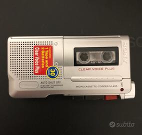 Registratore Sony con microcassetta