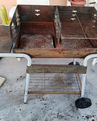 Barbecue con ruote