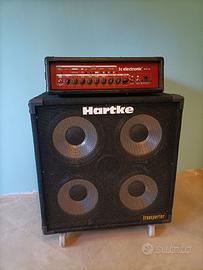 Tc Elecrtonics BH500 + Cassa Hartke 4X10 alluminio
