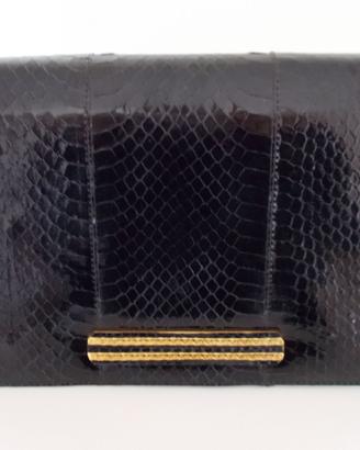 Borsa VINTAGE pelle elegante pochette nera