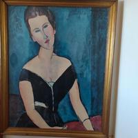 Stampa su tela quadro di Modigliani
