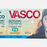 VASCO ROSSI biglietto concerto BERGAMO 1993