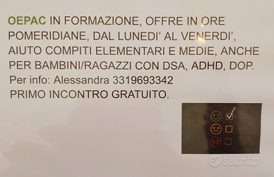 Oepac e sostegno allo studio