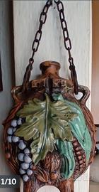 Decanter Borghini Lacrima ceramica dipinta a mano 