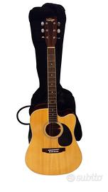 chitarra acustica elettrificata marca vintage