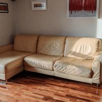 Divano in pelle angolare