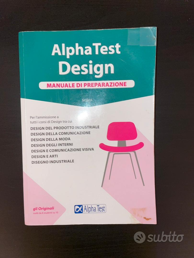 AlphaTest Design-manuale preparazione - Libri e Riviste In vendita a Mantova