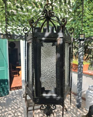 lampione inizi 900 ferro a forgia