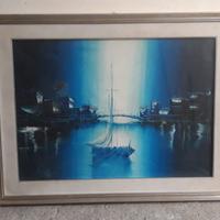 Quadro con cornice olio su tela di Boldrini h66x84