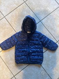 Cento grammi bimba 24 mesi, blu con cuori bianchi