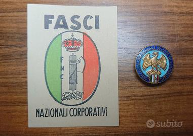 1926 Distintivo Confederazione Fascista Commercio