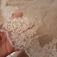 velo in organza ricamato
