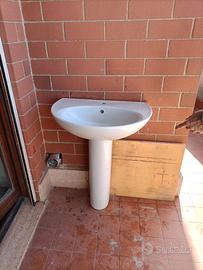 ** Lavabo con colonnina standard Bianco **
