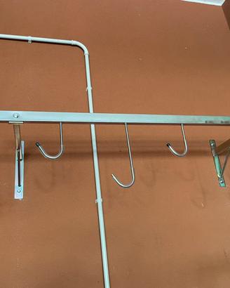 Supporto da parete per 6 biciclette 120cm