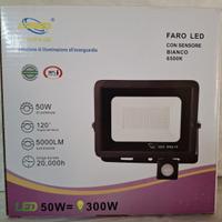 Faro led con sensore