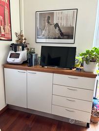 Mobile cucina/credenza con cassetti e ripiani