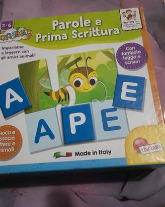 Gioco per bambini - Parole e prima scrittura