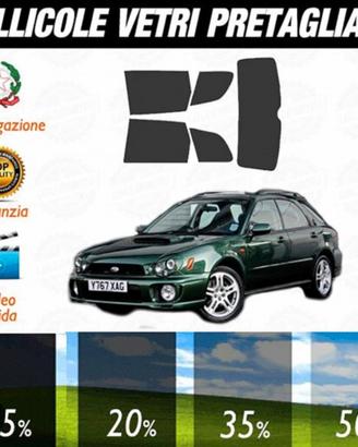 Pellicola vetri pretagliata subaru impreza bugeye
