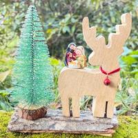 Presepe Artigianale Natività Renna