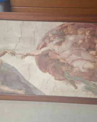 Quadro 150x70 con cornice effetto anticato