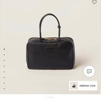 Borsa Beau MIU MIU NUOVA nera