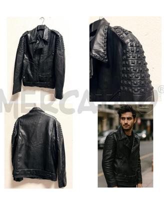 GIUBBOTTO U NERO CHIODO ECO CON BORCHIE X FEEL NEW