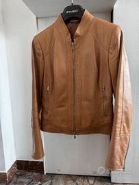 Giacca biker donna in nappa cammello 