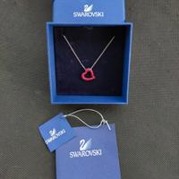 Collana Swarovski cuore rosso