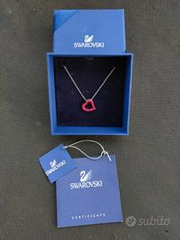Collana Swarovski cuore rosso