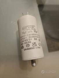 DUCATI - Condensatore motore 16uF ± 5%/475V + GRD 