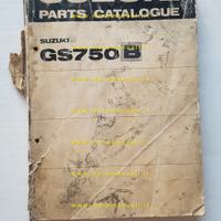 SUZUKI GS 750 B catalogo ricambi originale Spare P