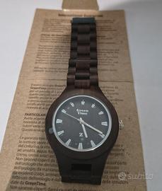 OROLOGIO  TOP Green Time legno 100% nat. handmade