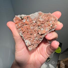 Quarzo rosso con pirite
