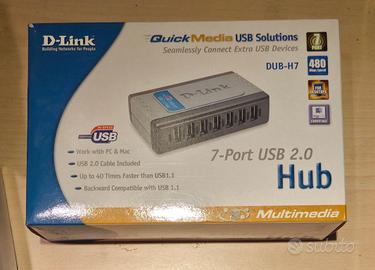 Hub usb 2.0 7 porte con alimentatore dedicato