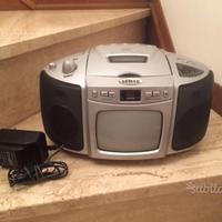 Radio portatile, lettore cd, tv b/n