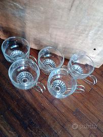 Set 5 tazzine da caffè espresso vintage