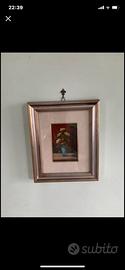 Coppia quadretti floreali vintage