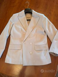 Blazer doppio petto beige chiaro H2o Italia