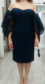 Tubino da cerimonia blu in pizzo (brand Elite)