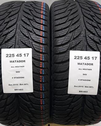 2 GOMME 225 45 17 MATADOR BR1403