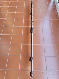 Bastone Tenda Legno 35 Colore Noce cm 180 Strappo