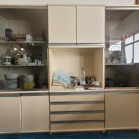 N. 2 Credenze cucina o soggiorno bianco panna